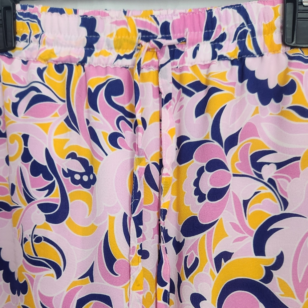 J. Crew Pink Floral-Print Straight-Leg Pants - Picture 3 of 9